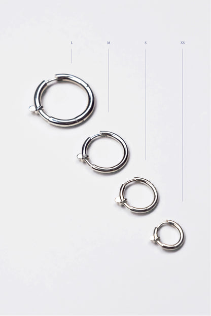Linking Ear Oversized Hoops [L]