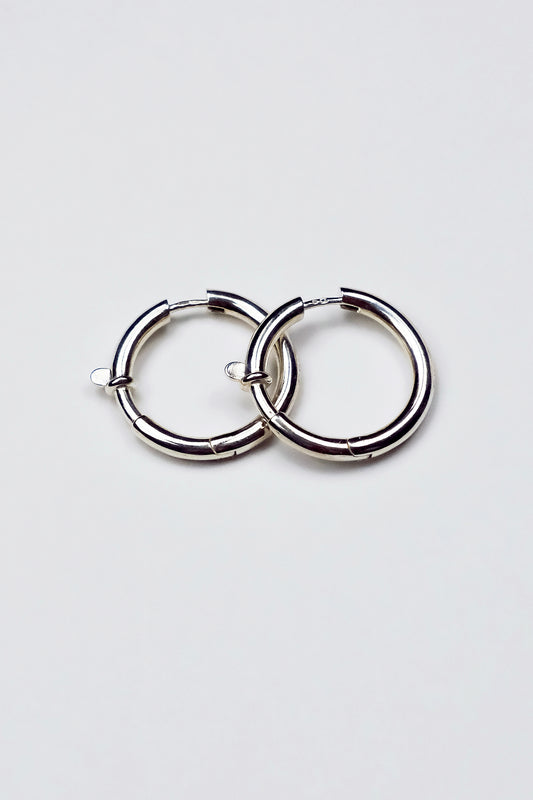 Linking Ear Oversized Hoops [L]